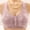 Pink, variant on Miqool Front Closure Bras for Elderly Women No Underwire Full Coverage Comfort Wireless Snap Closing Bra Wirefree Everyday Bras for Senior