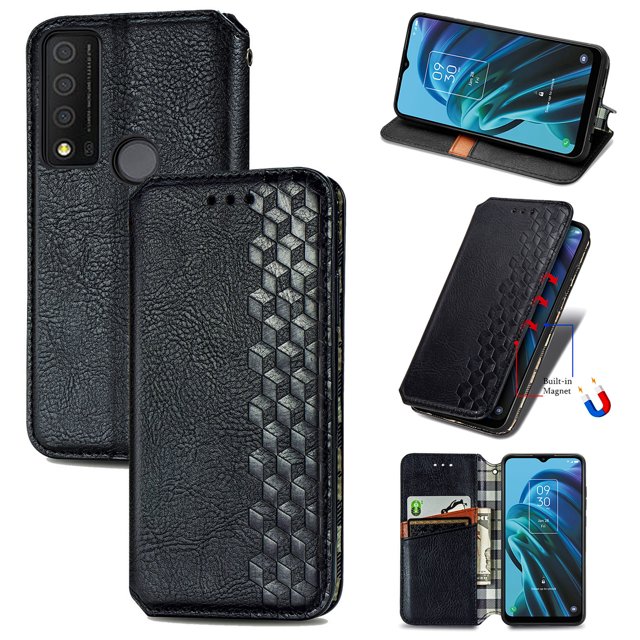 Étui pour TCL 30 XE 5G, Couverture Magnétique Protectrice, Portefeuille à Rabat