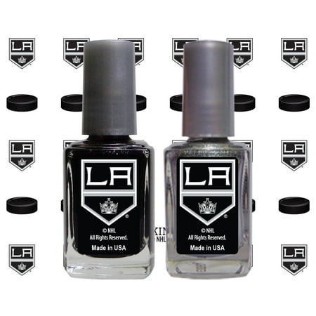 Los Angeles Kings 2-Pack Nail Polish with Nail Decal - No Size