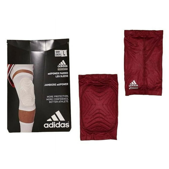 Adidas Techfit Men's Jambiere adiPOWER Padded Leg Sleeve Knee Sleeve - Light Maroon
