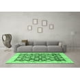 thumbnail image 3 of Ahgly Company Indoor Rectangle Abstract Emerald Green Modern Area Rugs, 2' x 4', 3 of 4