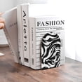 thumbnail image 6 of Pofeuu Leopard And Zebra 2 Print Large Bookend Hold Heavy Books- Wood Bookends for Heavy Books Heavy Duty Book Ends Wood Bookends for Office Desk Non-Skid, 6 of 7