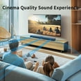 thumbnail image 4 of 3 in 1 Detachable Sound Bar for TV, 100W Split Soundbars Bluetooth 5.0 Surround Sound System for TV Home Audio 36" Soundbar Speaker, ARC/Optical/AUX Connection & Remote, 6 EQ Modes, Wall Mount, 4 of 8