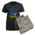 thumbnail image 5 of CafePress - Stand With Ukraine Pajamas - Women's Short Sleeve Print T-Shirt and Pants Dark Cotton Pajama Set, 5 of 7
