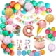 thumbnail image 1 of Decoraciones para cumpleaños de niñas, kits de cumpleaños de niñas con pancartas, decoraciones de feliz cumpleaños, globos reutilizables de caramelo de roca para niñas para cumpleaños de niñas, 1 of 5