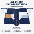 thumbnail image 6 of 1 Pcs Plastic Folders with Pockets and Prongs, Assorted Colors, Pocket Folders, Two Pocket Folder, 3 Prong Folders with Pockets for School&Office(Red), 6 of 8