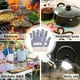 thumbnail image 3 of Guantes de horno resistentes al calor, un par de fundas de silicona antideslizantes para guantes de horno microondas, guantes extremadamente resistentes al calor para cocinar en barbacoa, 3 of 3
