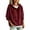01 Wine, variant on Women's Velvet Hoodie,Long Sleeve Drawstring Pullover Sweatshirt,Loose Fit Casual Fall and Winter Top