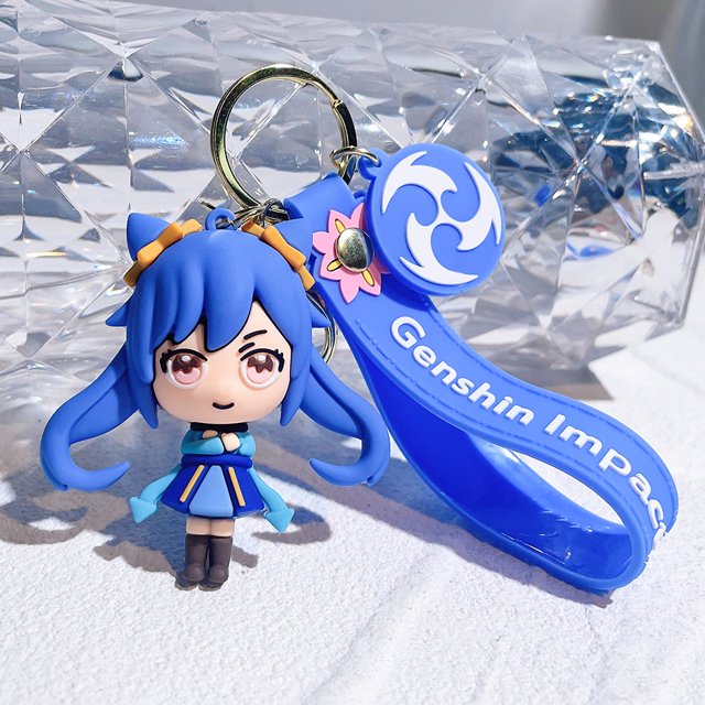 LLavero de aleación de impacto de juego Genshin, accesorio colgante Unisex, Eula Vision Of God, Cosplay, regalo