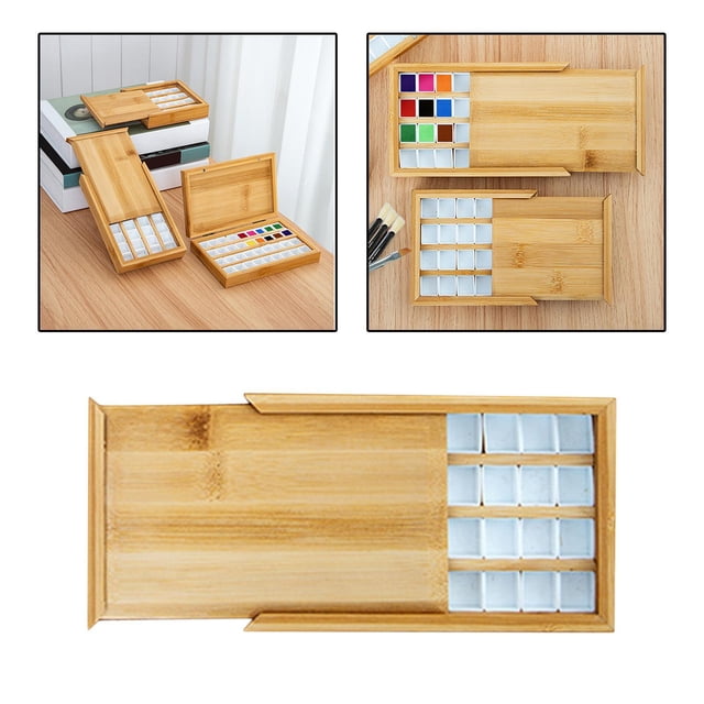 maskred Palette de Rouges à Lèvres Vides pour Enfants et Étudiants Pratique et Polyvalente pour Projets Artistiques 36 Compartiments 2ensemble