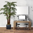 thumbnail image 4 of Vintage Home Artificial Faux Real Touch 72" Tall Palm Tree With Eco-Paper Planter And Fiberstone Planter, 4 of 4