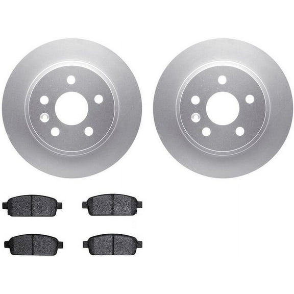 Rear Brake Pad and Rotor Kit - Compatible with 2013 - 2017 Buick Encore 2014 2015 2016