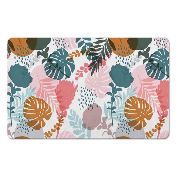 Lahome Tapis Botanique Boho Doux, Antidérapant et Lavable - Parfait 20x32 Po pour Cuisines, Chambres et Chambres d'Enfants!