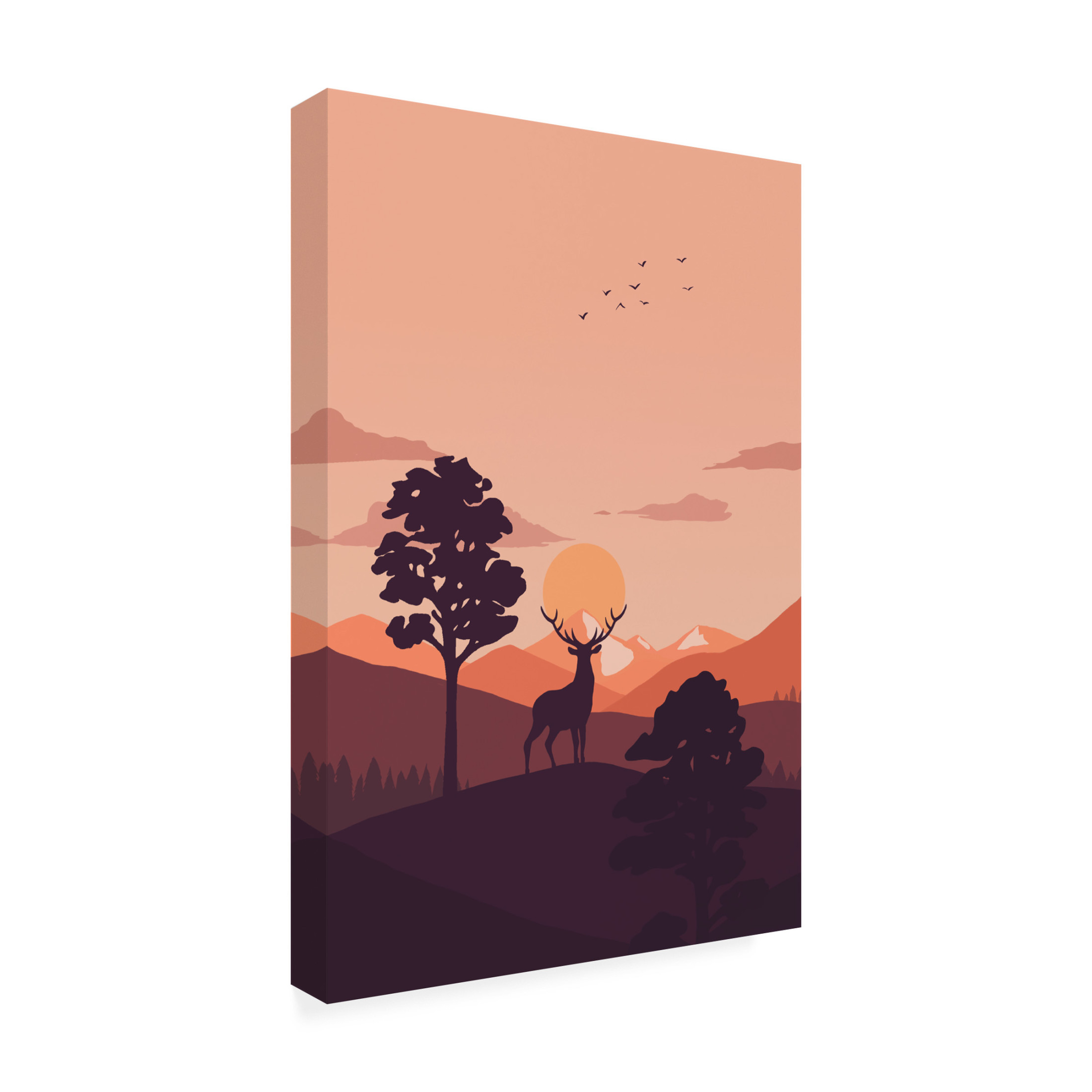 Trademark Fine Art Xuan Thai Summer Sunset Canvas Wall Art
