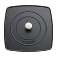 thumbnail image 2 of Staub Cast Iron 10.3" Square Grill Press - Matte Black (Fits 12" Grill Pan), 2 of 6