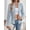 Blue, variant on Women's Open Front Boucle Blazer, Lapel Long Sleeve Casual Business Jacket