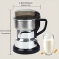 thumbnail image 3 of Electric Coffee Grinder, 10-Second Fast Grinding, 4-Blade Stainless Steel Spice Grinder, 13.53oz Wet & Dry Food Grinder for Beans, Nuts, Grains, Home Kitchen, Coffee Shop, Camping, RV Use, 3 of 12