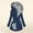 F-151Blue, variant on ZHOGXU Women Hooded Coat With Pocket Long Sleeve Solid Color Zipper Plush Comfortable Fashion Warm Jacket Top For Attumn Winter Daily Wear Blue L