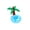 Light Blue, variant on Inflatable Palm Tree And Cactus Drink Holder Pool Cup Float For Summer Beach Party Light Blue 1 Pack