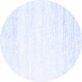 thumbnail image 1 of Ahgly Company Machine Washable Indoor Round Solid Blue Modern Area Rugs, 4' Round, 1 of 4