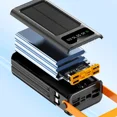 thumbnail image 6 of Misty 80000mAh Solar Power Bank External Battery Backup Charger Built-in Cables &LED Flashlight White, 6 of 6