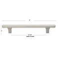 thumbnail image 4 of GlideRite 5-1/16 in. (128mm) Center-Center Solid Flat Cabinet Bar Pull, Satin Nickel - 4842-128-SN, 1 Pack, 4 of 4