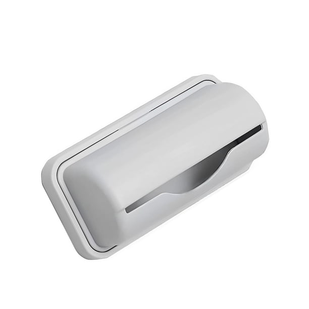 Bearachild Caja de pañuelos, caja de papel, bolsa de basura, mano de obra, montaje en pared, ahorro de espacio, instalación práctica, Almacenamiento y organización del hogar Gris