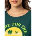 thumbnail image 4 of Saint Patrick's Day Women's Tee with Long Sleeves by Way to Celebrate, Sizes S-XXXL, 4 of 9