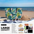 thumbnail image 5 of Balery Tropical Floral Beach Travel Bag - Water-Resistant, Large Capacity Lightweight Tote with 7 Pockets for Women and Men - Perfect for Beach, Pool, Gym, and Travel, 5 of 7