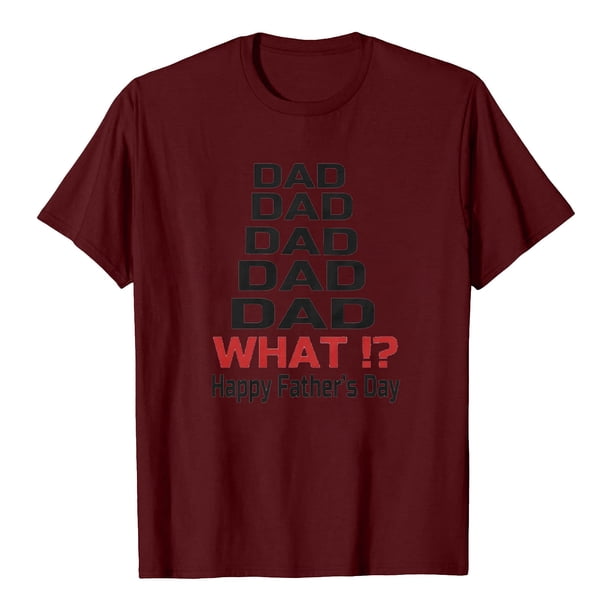 Camiseta del día del padre Camiseta de manga corta con estampado de letras de verano para hombre y mujer Regalo para el padre Pompotops hfajkhk132252
