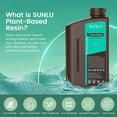 thumbnail image 2 of SUNLU 3D Printer Plant-Based Resin, Safe Plant-Based Biodegradable Resin: for LCD/DLP/SLA 3D Printing, 405nm UV Curing Polyamide Resin, Eco-Friendly, Low Shrinkage , Fast Curing Easy to Use, 1kg Grey, 2 of 9