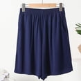 thumbnail image 2 of RQYYD Womens Casual Lounge Shorts Elastic Waist Pull On Bottoms Soft Breathable Lightweight Comfy Sleepwear Shorts with Pockets, 2 of 5
