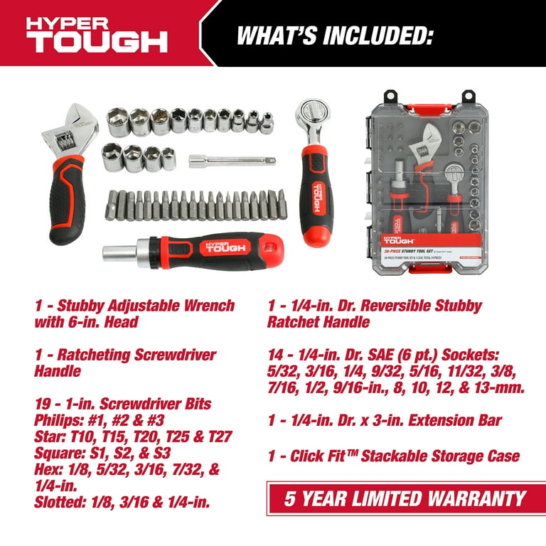 その他 High Speed! Special complete set Hyper Tough 51-Piece Mechanic's Tool Kit, Compact Emergency Set