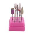 thumbnail image 3 of 7 piezas de brocas de cerámica y acero de tungsteno para uñas, pulido, cabezal de pulido, de cepillos de limpieza con soporte, diámetro del vást 03 Salvador Brocas para limas de uñas, 3 of 6