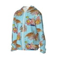 thumbnail image 2 of Fotbe Turtles And Corals Men's Women's UPF 50+ Sun Protection Jacket Hooded Cooling Shirt with Pockets Hiking Outdoor Performance-Small, 2 of 9