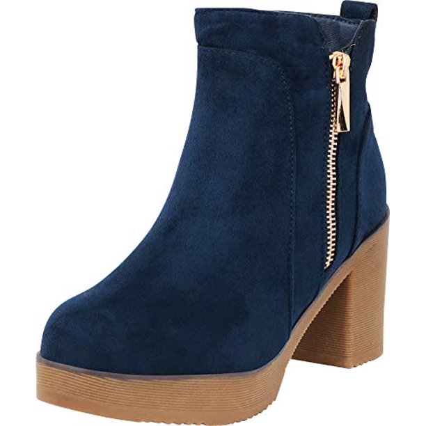 platform heel bootie