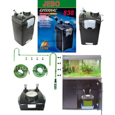 Jebo 838 External Canister Filter-(for Aquariums up to 150 (Best External Aquarium Filter)