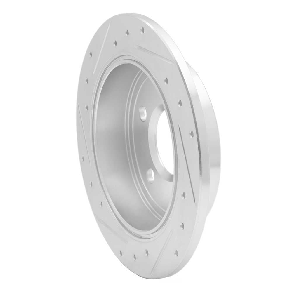 Dynamic Friction Company 631-52012R DFC Brake Rotor - Drilled And Slotted - Silver