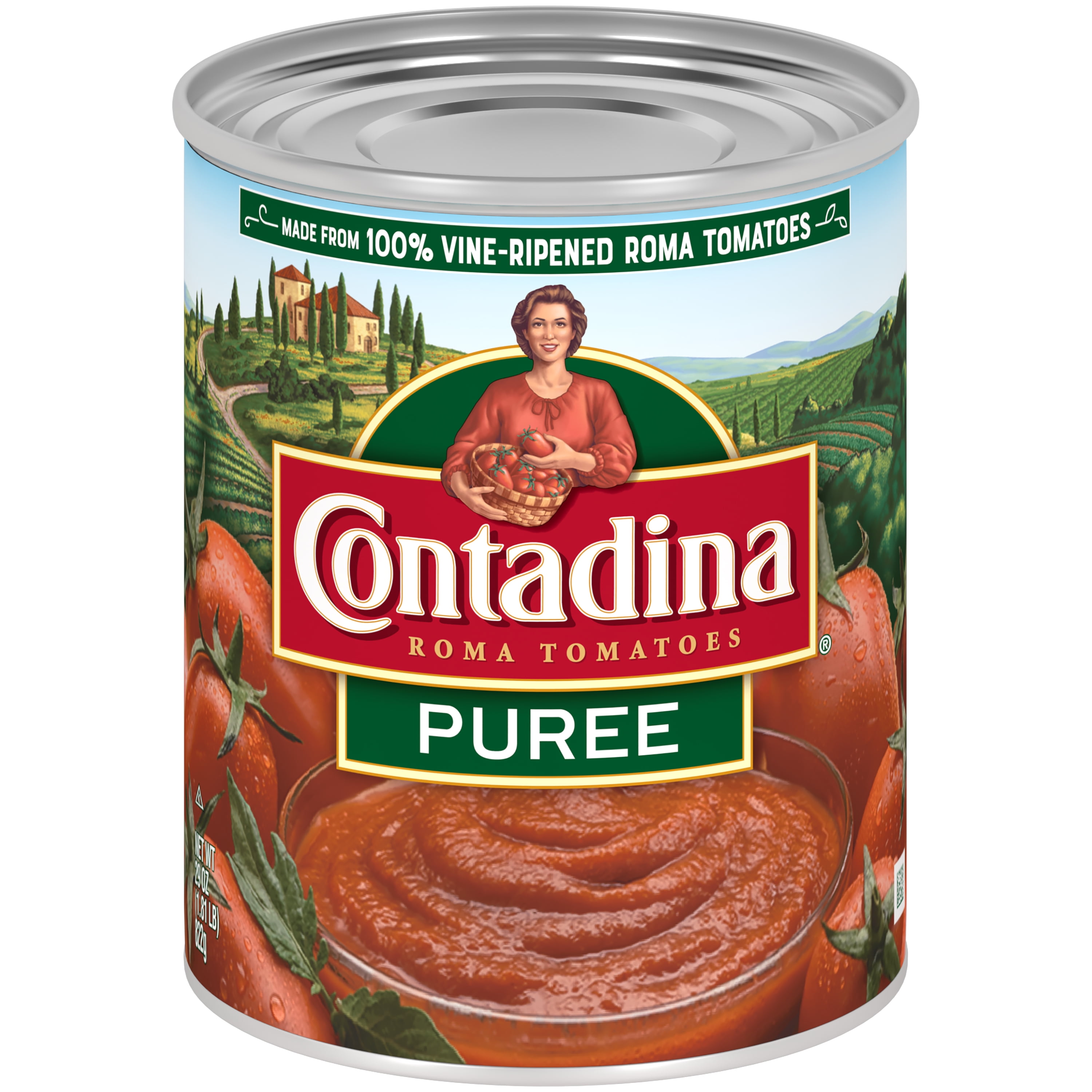 Contadina Puree Roma Tomatoes, 29 oz Can
