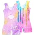 thumbnail image 2 of Aideaone 2 Pack Gymnastic Leotards for Girls Sparkly Kids Dance Unitards for Tumbling Ballet Dance Performance 4-8 Years, 2 of 8