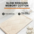 thumbnail image 2 of Memory Foam Bath Mat Rug, 24" X 16" Ultra Soft and Non-slip Bathroom Rugs Water Absorbent and Machine Washable Bath Rug for Bathroom, Shower, Tub, Bathroom Decor, 2 of 8