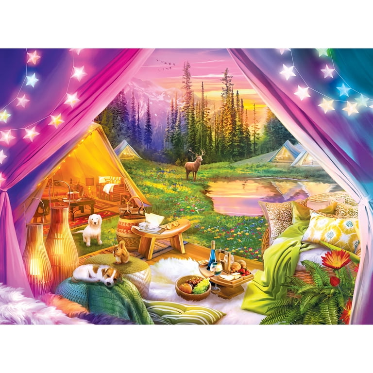 Cra-Z-Art Kodak Premium 1000-Piece Glamping Cork Adult Jigsaw