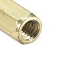thumbnail image 4 of Uxcell M2x6mm Female to Female Hex Brass Spacer 50 Count, 4 of 5