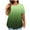 Green, variant on JIUKE Plus Size Top for Women Summer Crew Neck Gradient Color T-Shirts Short Sleeve Casual Plain Tees