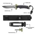 thumbnail image 6 of Gerber Ultimate Camping & Survival Knife, 4.75” Fixed Blade with Fire Starter, Green, 6 of 20