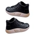 thumbnail image 3 of Zapatos Deportivos para Mujer Zapatos para Caminar Zapatillas de Deporte con Fondo Grueso y Aumento de Altura para Invierno Negro 36, 3 of 12