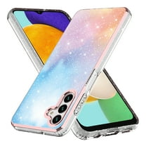 Samsung Galaxy A54 5G Case, Rosebono Bling Glitter Sparkle Laser Blue Pink Ultra Transparent Skin Cover Shockproof Case for Samsung Galaxy A54 5G
