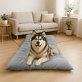 thumbnail image 6 of Pet Cooling Mat for Dogs and Cats, Semi-Gloss Polyester Bolster Cooling Mat for Dogs for Summer Heat Relief, Quilted Breathable Sleeping Mat Dog Bed (Blue), 6 of 7