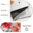 thumbnail image 6 of Round Rugs 5Ft, Spring Flowers Round Area Rug Washable Indoor Throw Carpet, Modern Watercolor Paining Leaf Floral Soft Non Slip Circle Rug for Cabinet Bathroom Home Decor Aesthetic, 6 of 8