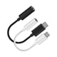 thumbnail image 4 of Adaptador de cable para auriculares USB 3.1 tipo C a 3,5 mm (2 unidades), conector USB-C macho a conector de audio auxiliar hembra de 3,5 mm (blanco), 4 of 5